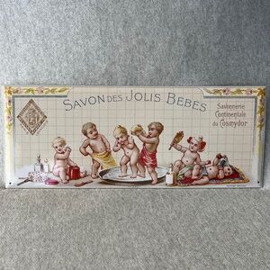 Metal Vintage French Soap Advertisement